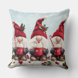 Coussin de Noël mignon avec gnome