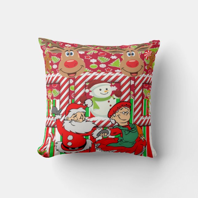 Coussin de Noël, Mme Claus Santa (Recto)