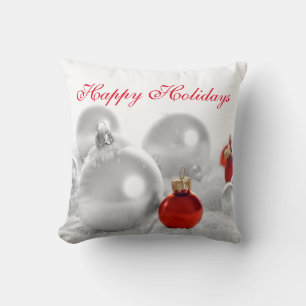 Coussin de Noël/Ornements et Neige