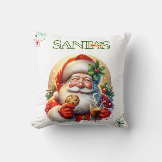 Coussin de Noël Pause Café de Santa