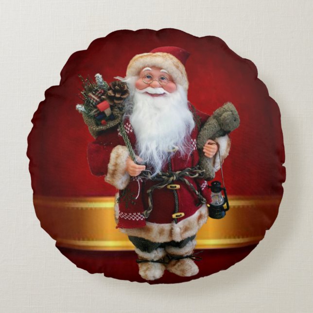 Coussin de Noël, Père Noël (Devant)