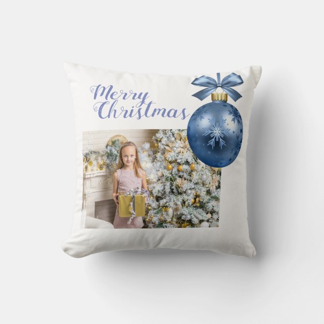 coussin de Noël personnalisé ajouter votre photo (Recto)