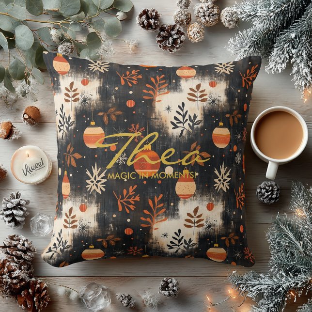 Coussin de Noël personnalisé et ornements festifs (Créateur téléchargé)