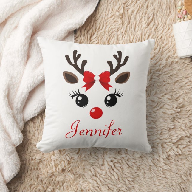 Coussin de Noël personnalisé Reindeer (Couverture)