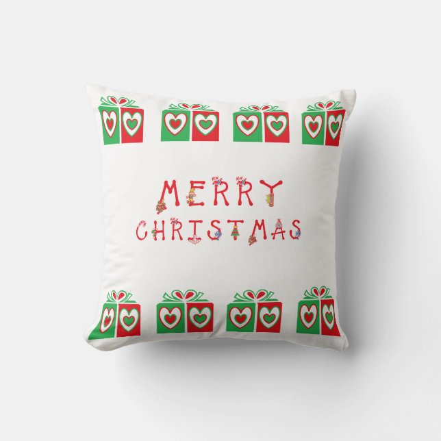 Coussin de Noël pour canapé ou lit (Recto)