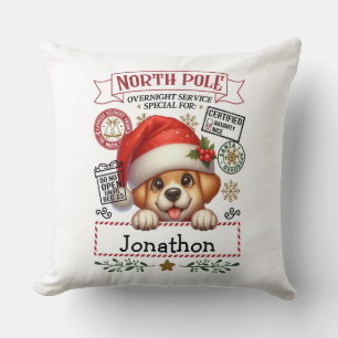 Coussin de Noël pour chiot festif Petit Chien