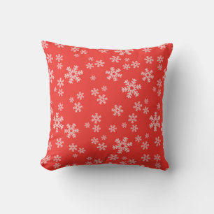 Coussin de Noël Red Snowflake