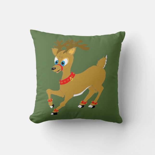 Coussin de Noël Reindeer (Recto)