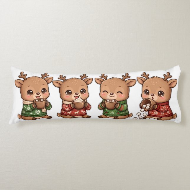 coussin de Noël renne (Devant)