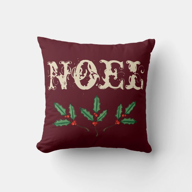 Coussin de Noël rustique Noel  (Recto)