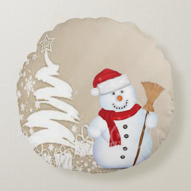 Coussin de Noël, Snowman (Devant)