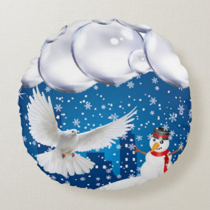 Coussin de Noël, Snowman
