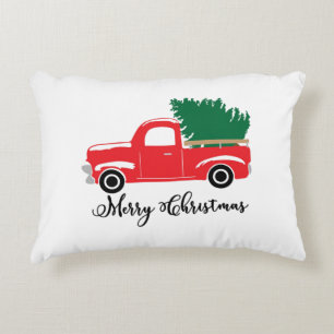 COUSSIN DE NOËL STYLE CAMION DOS ROUGE