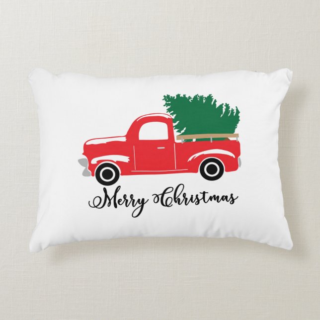 COUSSIN DE NOËL STYLE CAMION DOS ROUGE (Devant)