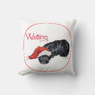 Coussin de Noël Terrier Écossais