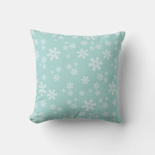 Coussin de Noël Turquoise Snowflake
