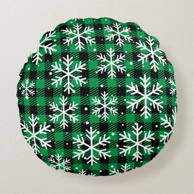 Coussin de Noël vert (Devant)