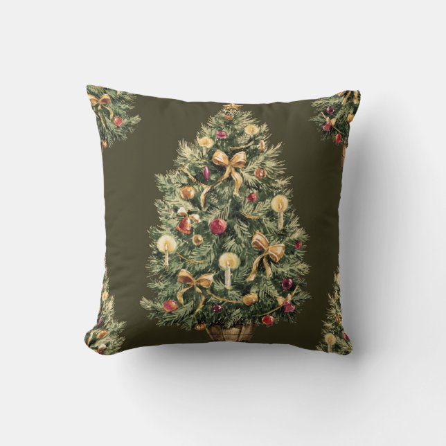 Coussin de Noël (vert-foncé) (Recto)