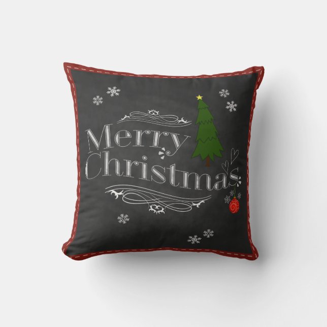 Coussin de Noël Vintage | Super idée cadeau! (Recto)