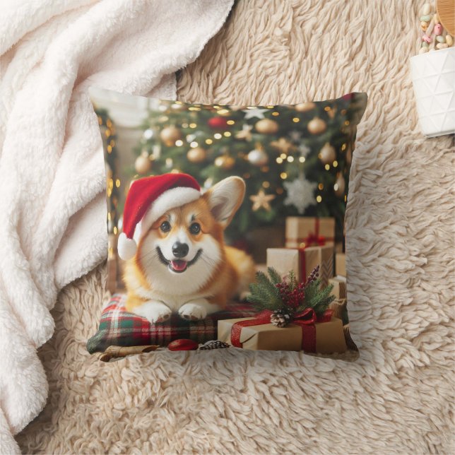 Coussin de Noël Welsh Corgi (Couverture)