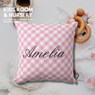 Coussin de nom de script classique En vichy tradit