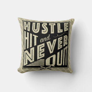 Coussin de nom et de nombre de coup de hâte du