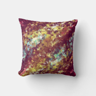 Coussin de nombreux petits diamants gris et bleus