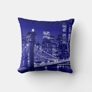 Coussin de nuit Blue New York City