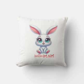 Coussin de nurserie pour lapin mignon – Bonjour ma