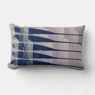 Coussin de pagaies Abstrait en Coussin Navy & Lave