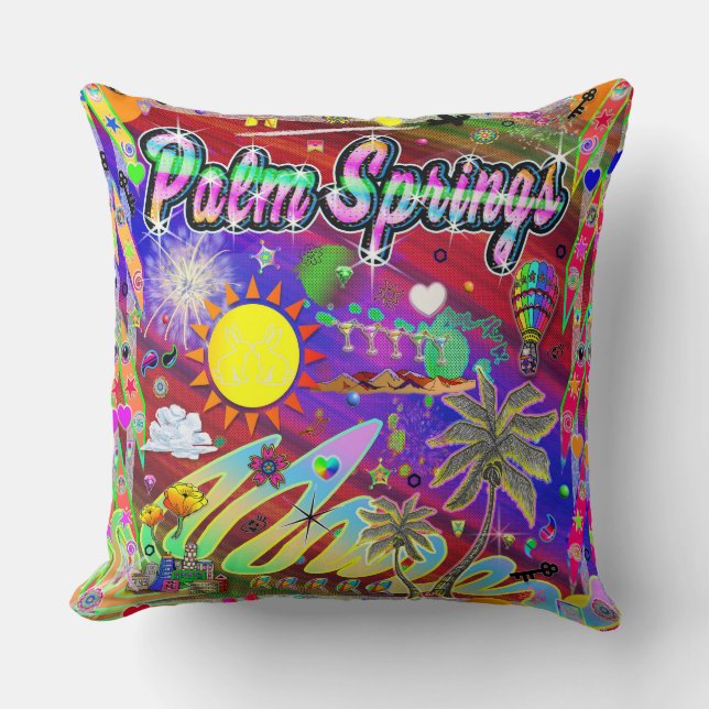 Coussin de Palm Springs "Nu Era" (Recto)