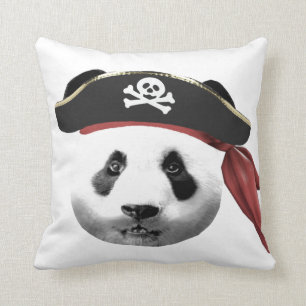 Coussin de panda de pirate