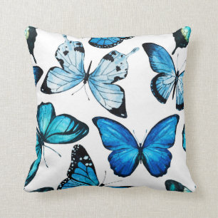 Coussin de papillon (blanc)