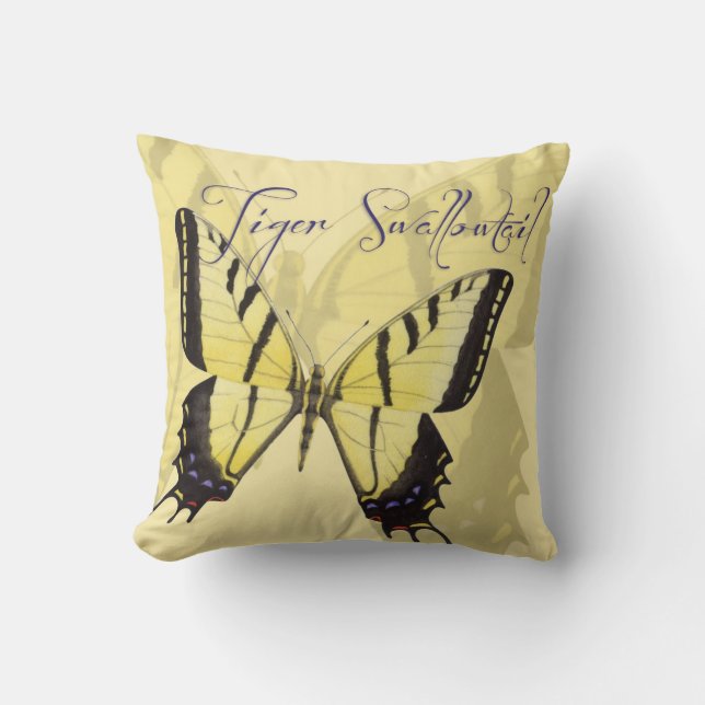 Coussin de papillon Tiger Swallowtail (Recto)