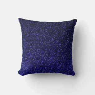 Coussin de parties scintillant brillant bleu foncé