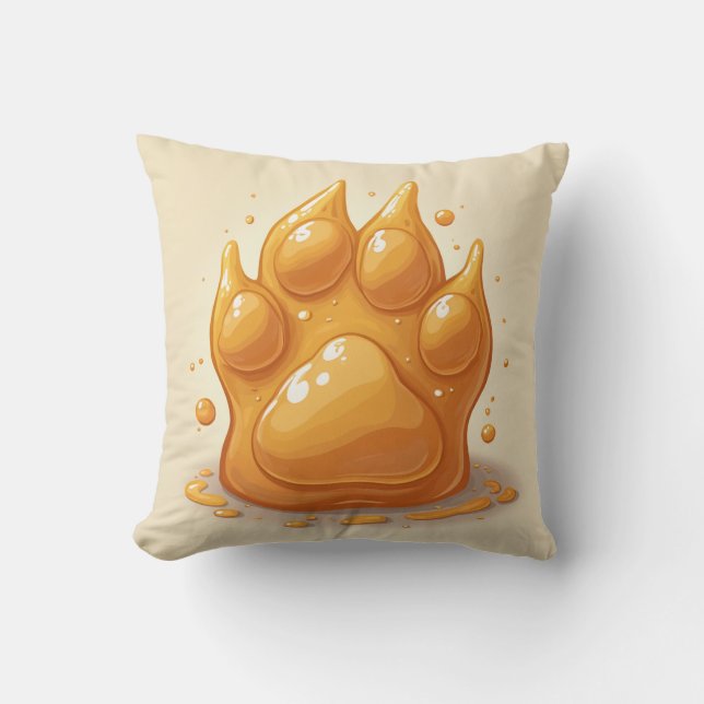 Coussin de patte d'ours couvert de miel (Recto)