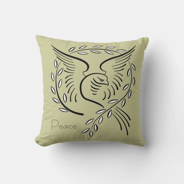 Coussin de Peace Dove (Recto)