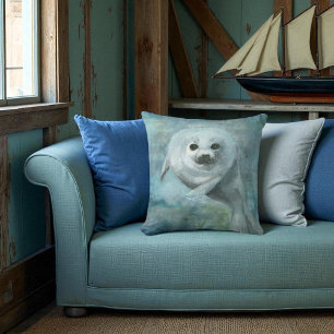 Coussin de phoque de harpe mignon