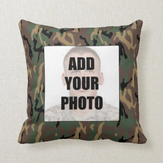 Coussin de photo de déploiement de papa - puce