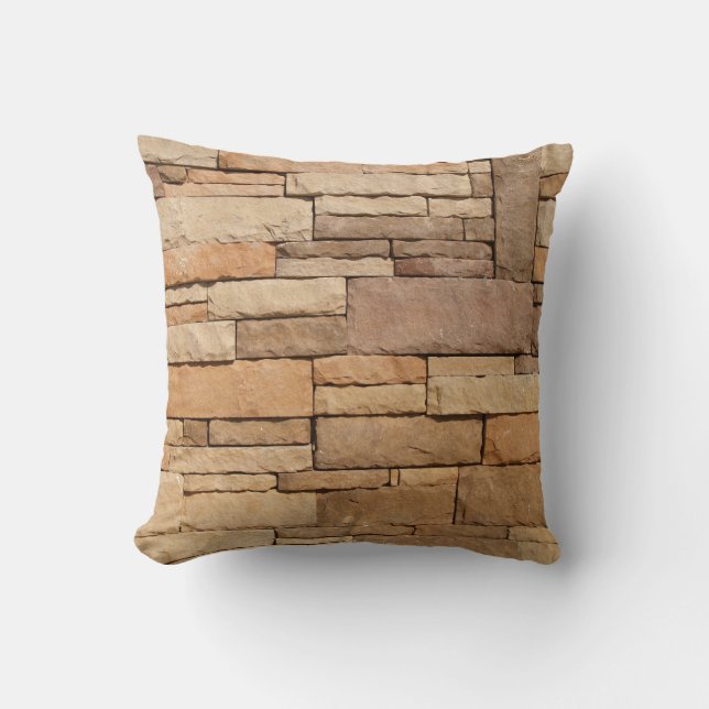 Coussin de pierres colorées réversible (Recto)