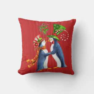 Coussin de pingouin de Noël
