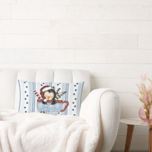 Coussin de pingouin de Noël