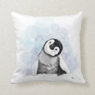 Coussin de pingouins de bébé