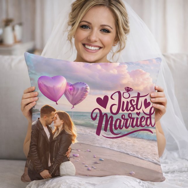  Coussin de plage romantique pour jeunes mariés (Créateur téléchargé)
