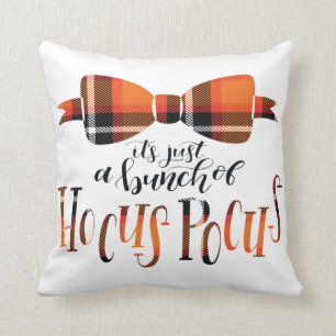 Coussin de Plaid Bow Hocus Pocus Halloween