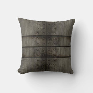 Coussin de plaque métallique grungy