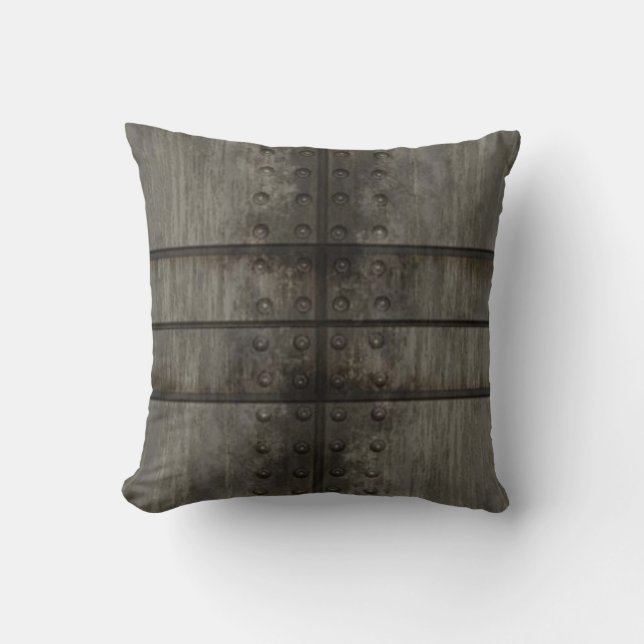 Coussin de plaque métallique grungy (Recto)