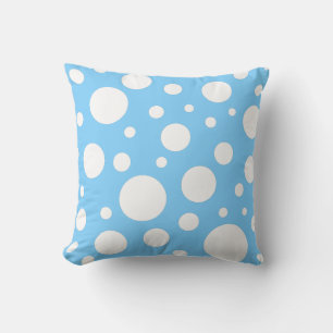 Coussin de points bleus
