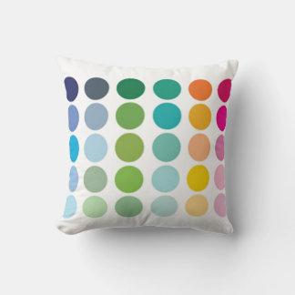 Coussin de points colorés