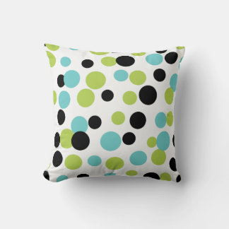 Coussin de points d'olive rétro